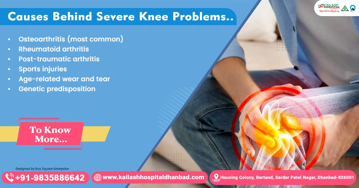 Cause behind severe knee problems